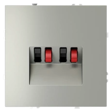 Изображение Розетка акустическая встраиваемая VOLTUM S70 4-местная (сталь)