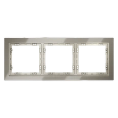 Изображение Рамка стеклянная VOLTUM S70 на 3 поста (шелк, стекло)